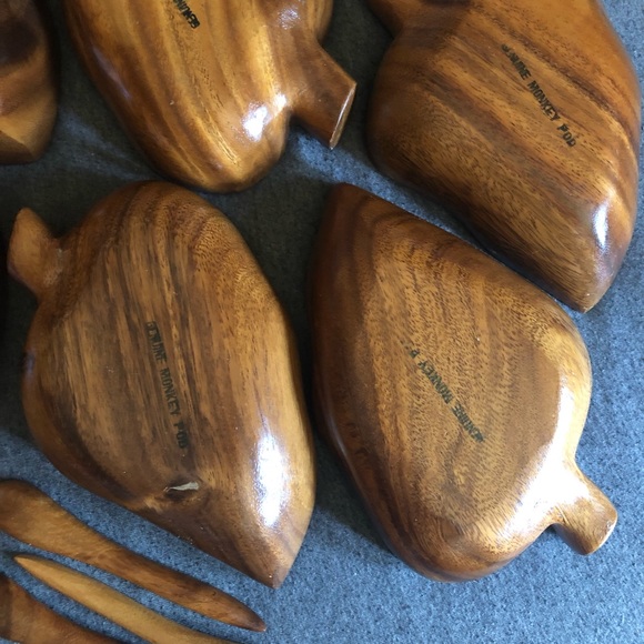 House of Monkeypod Serving Set Made in Hawaii - Picture 5 of 16